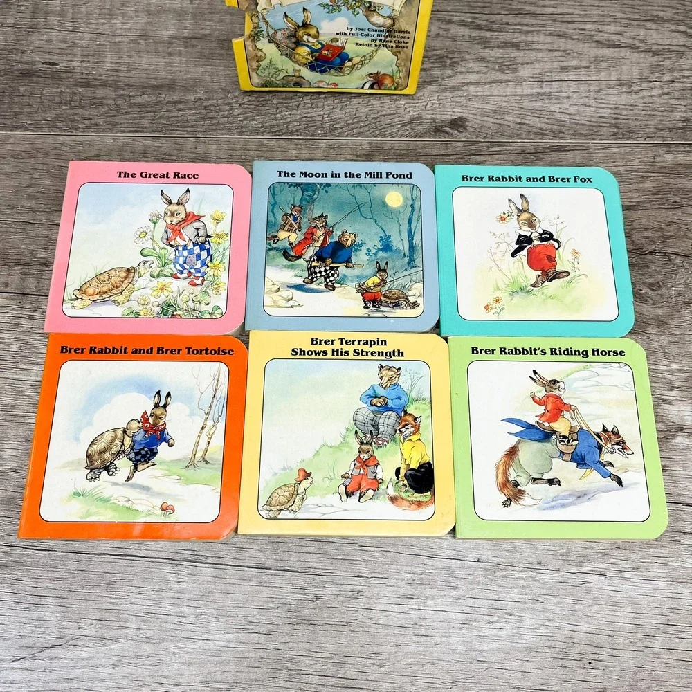 Little Treasury of Brer Rabbit 6 Board Book Set 1988 Chatham River Press Vintage